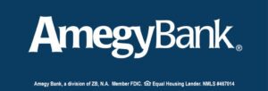Amegy Bank Logo in blue background